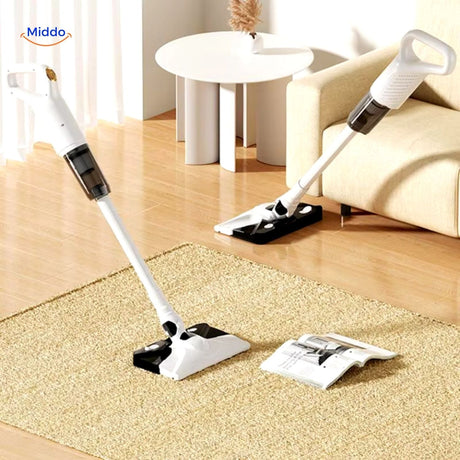 MopVac Pro cordless vacuum with UV light and sterilization technology.