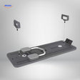 CoreFlex Pro fitness board black version with handles and resistance features.