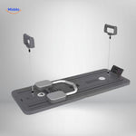 CoreFlex Pro fitness board black version with handles and resistance features.