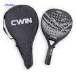 CourtControl™ 4013 Beginner Control Padel Racket Set | Round Shape + Bag, Gray