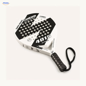 CourtMatch™ carbon padel racket, 4015 Advanced | White, premium studio packshot