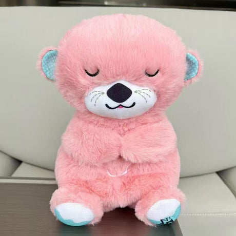 Close-up detail of CuddleBuddy baby plush sleep soother texture and craftsmanship.