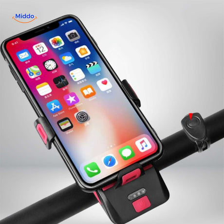 CycloMax 4-in-1 bike gadget in blue accent finish with all integrated features visible.