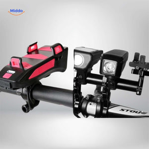CycloMax bike gadget size comparison showing compact dimensions relative to other bike accessories.