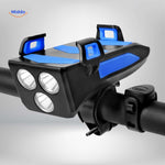 CycloMax waterproof design protecting phone mount, power bank, and electronics in rain or wet conditions.