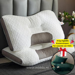 Dark green soft velvet fleece covers for DreamGuard neck support pillow