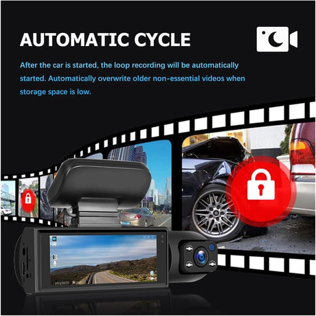 Automatic cycle recording starts when engine ignites for hands-free operation.