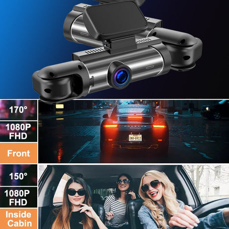 Night vision capability delivers clear footage in low-light driving conditions.