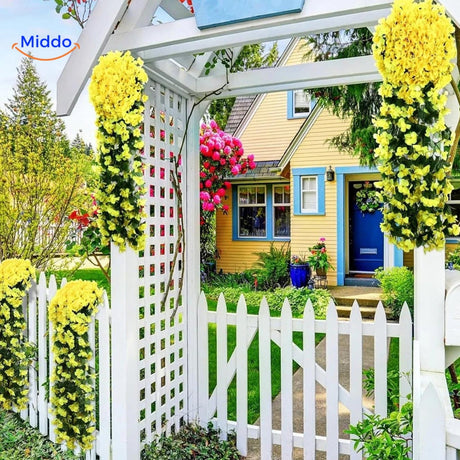 Decorative orchid flowers arranged in a beautiful home setting.