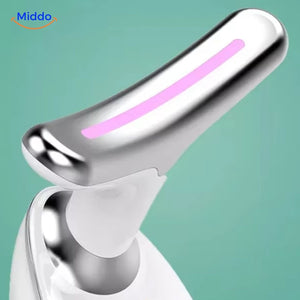 Pink LED light therapy in DermaLift Pro promotes cellular renewal and skin vitality.