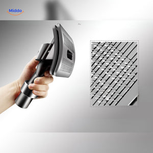 Dog care hair suction brush for efficient pet grooming.