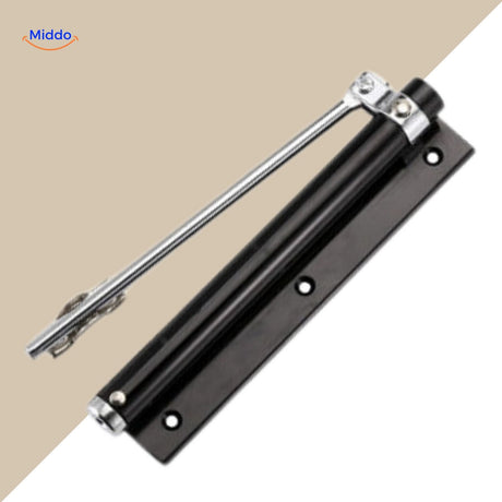 Hydraulic door closer with adjustable angle settings for customized operation.