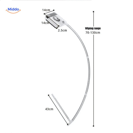 Double-sided magnetic glass cleaner apparatus specifically designed for tall high-rise windows.