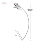Double-sided magnetic glass cleaner apparatus specifically designed for tall high-rise windows.