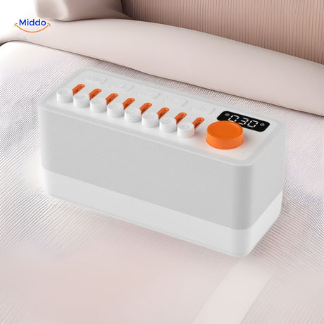 Wireless sleep speaker with RGB LED light and adjustable sleep timer for relaxation