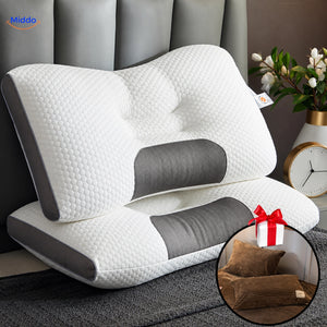 DreamGuard Pro honeycomb pillow with 2 free pillowcases – Brown