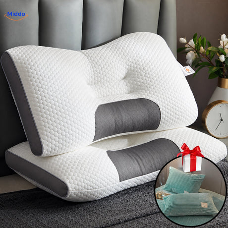DreamGuard Pro honeycomb pillow with 2 free pillowcases – Jade Green