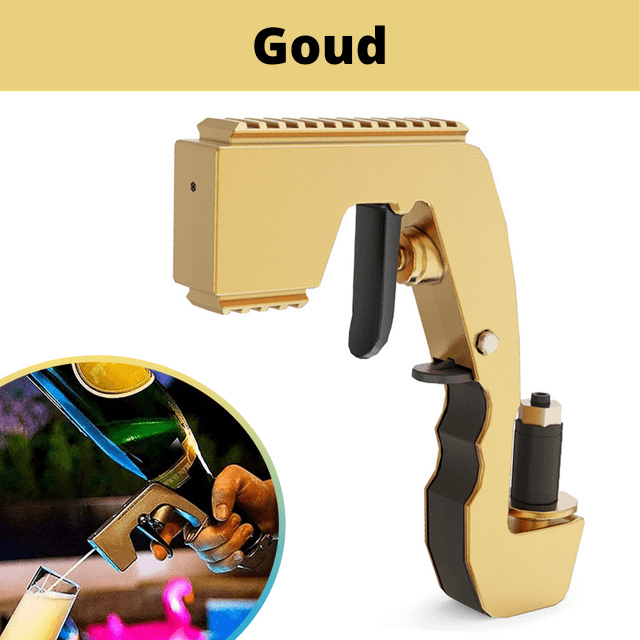 Gold beergun drink gun party dispenser detailed view