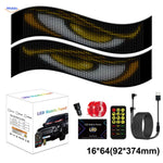 DriveFlex dual 16x64 LED matrix panels specifications and dimensions.