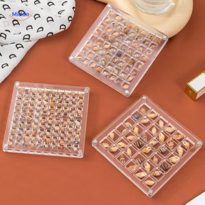 Display case made with durable high-quality materials for long-lasting seashell preservation.
