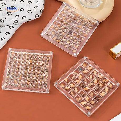 Display case made with durable high-quality materials for long-lasting seashell preservation.