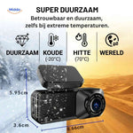 Durable dashcam built to withstand extreme heat and cold temperatures.