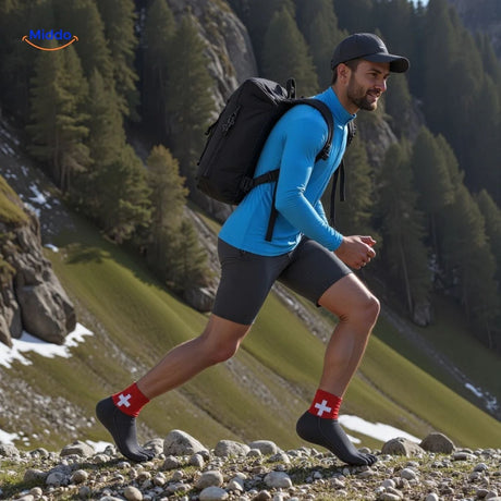 Durable five-toe socks offering heavy-duty anti-puncture and cut resistance.