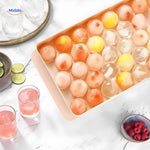 FrostSphere ice mold made from durable, flexible food-grade silicone for long-lasting use.