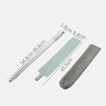 Size chart showing duster collapsed and extended length measurements.