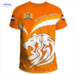 Dutch football shirt in orange styled for everyday wear and fan occasions.