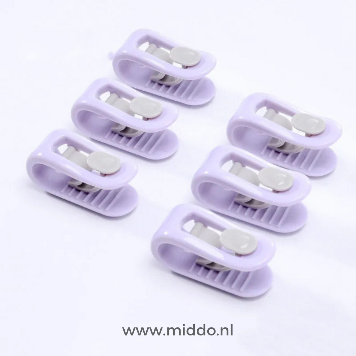Duvet clips in purple color for aesthetic bedroom styling