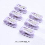 Duvet clips in purple color for aesthetic bedroom styling