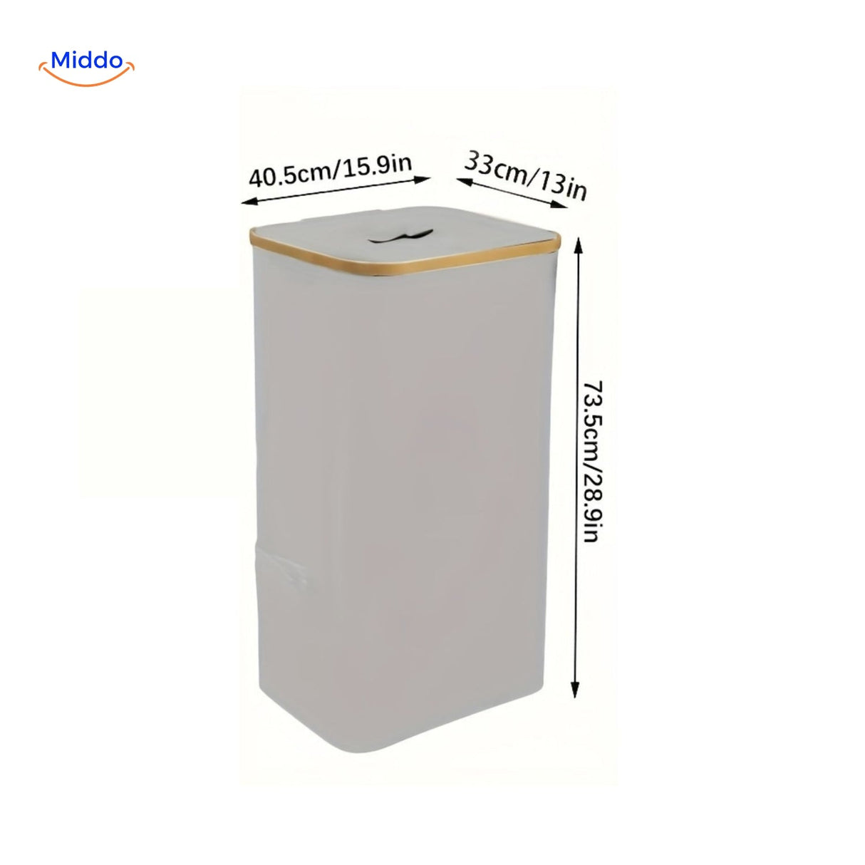 EcoBin compact size specifications for space-saving kitchen storage.