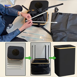 EcoBin with rod support for easy assembly and secure mounting.