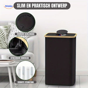 EcoBin recycling sorting bin with slim, odorless design for kitchen organization.