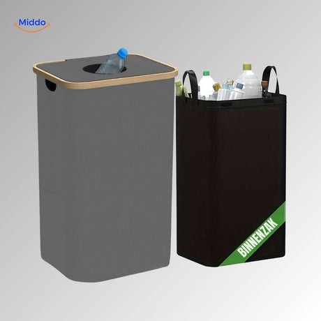 EcoBin detachable inner bag for convenient waste sorting and recycling.