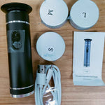 Lifestyle image of electric foot file in use for smooth foot care.