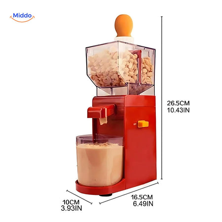 Electric peanut butter maker product design and features.