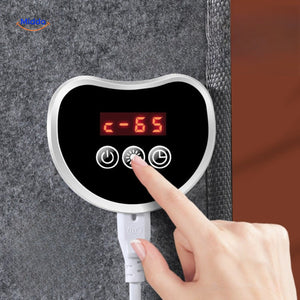Heating pad featuring digital temperature control for precise warmth.