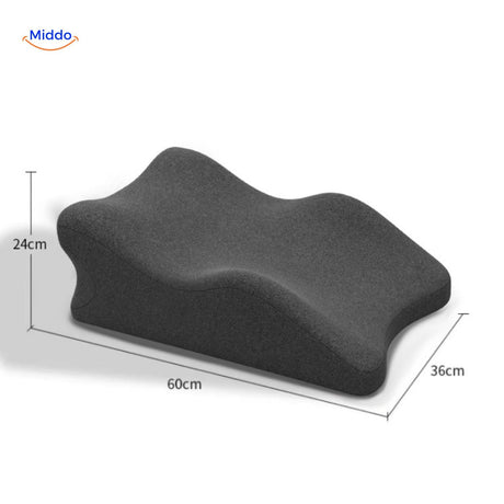 Leg elevation pillow dimensions and size specifications for accurate fit selection.