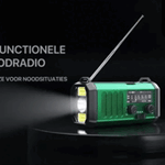 Guide showing when and how to use emergency radio for various emergency situations.