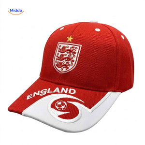 England football cap with breathable construction and adjustable fit.