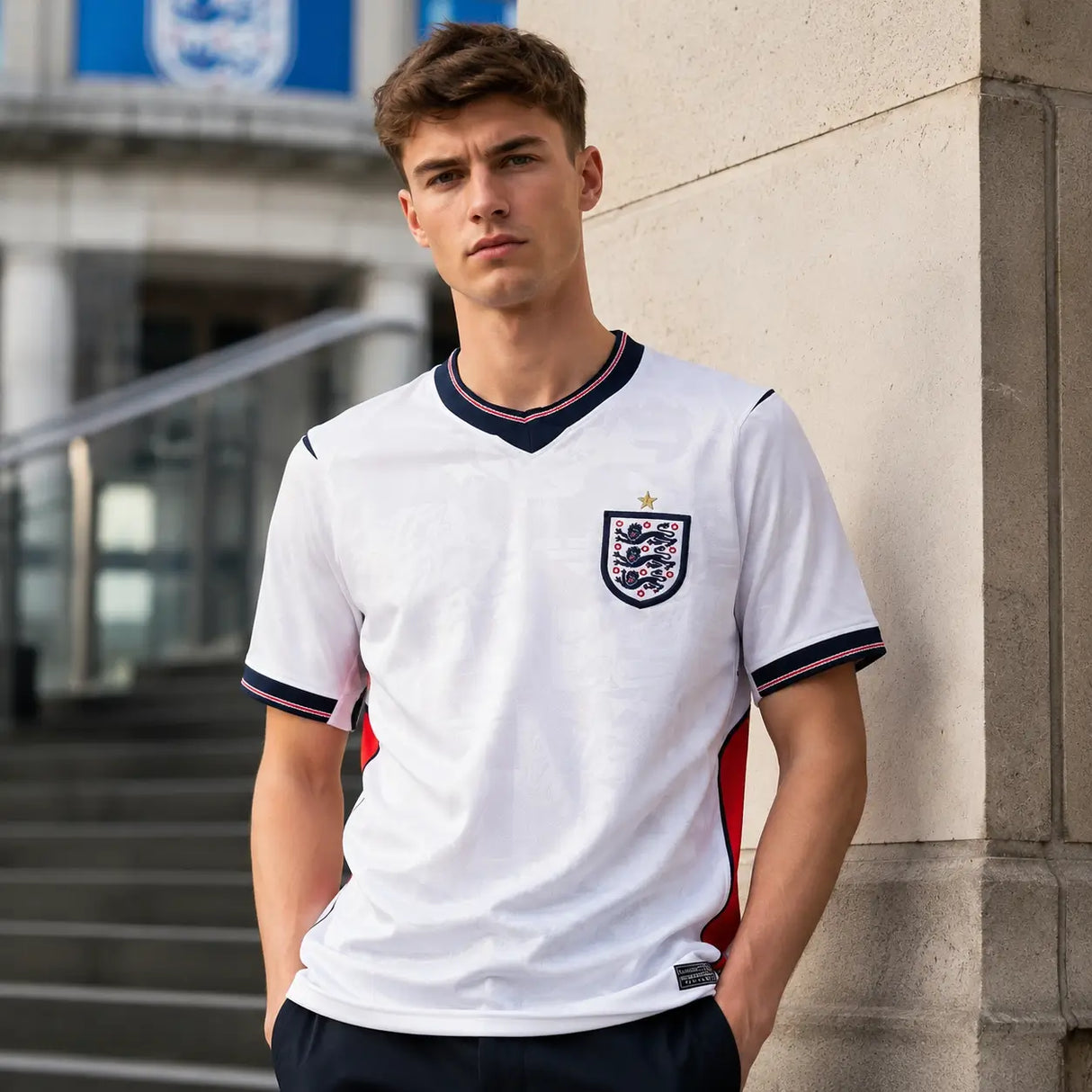 England World Cup jersey in traditional white national colors.