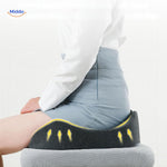 Ergonomic memory foam cushion providing essential back support for seated positions.