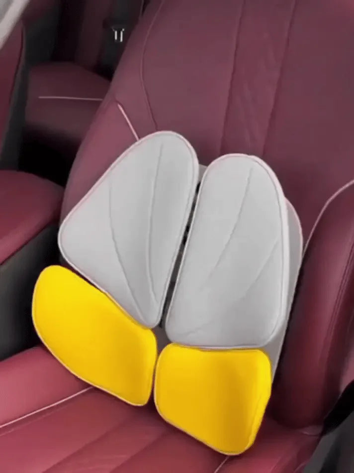ErgoRest back support cushion for a car seat