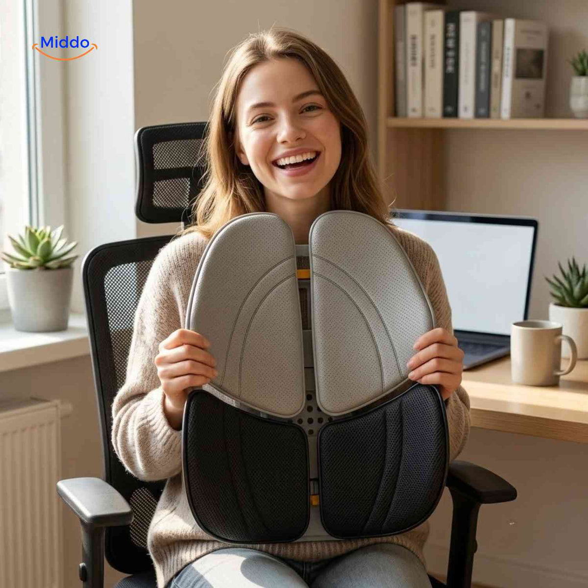 ErgoRest ergonomic lumbar support for an office chair