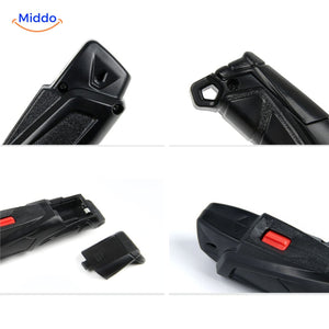 Battery compartment access on the bottom ensures easy power management.