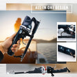 All-in-one telescopic fishing rod kit with everything you need to start fishing.