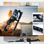 All-in-one telescopic fishing rod kit with everything you need to start fishing.