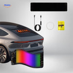 DriveFlex flexible LED display showing installation and mounting options.